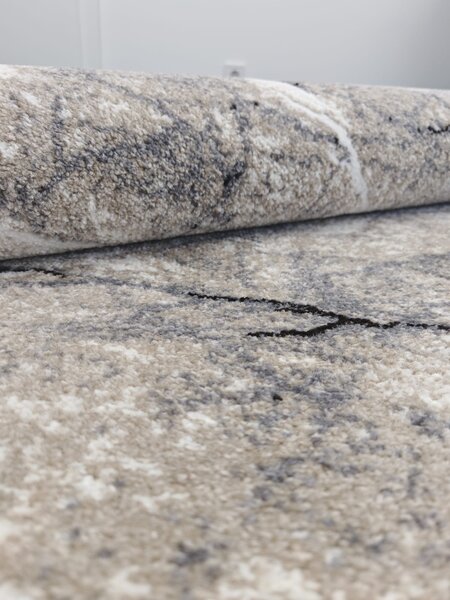 Covor Sufragerie Dormitor, Model Elma El005 106, Gri Bej 80x150
