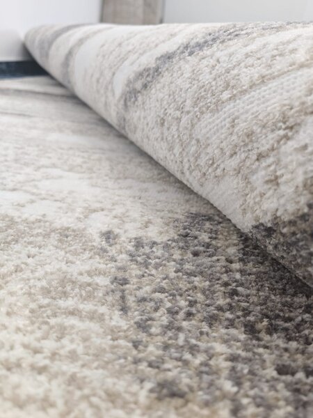Covor Sufragerie Dormitor, Model Elma El002 106, Gri Bej 120x200