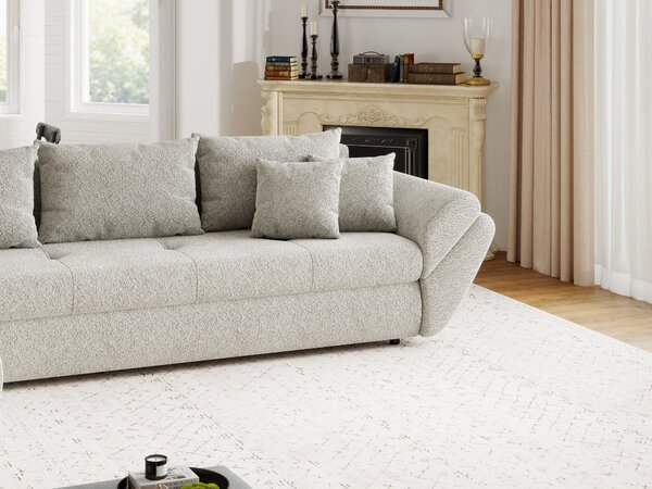 Colțar extensibil dumonde cu ladă de depozitare Loana XL Arena Bej 20 335x185 cm