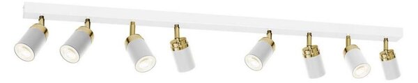Spot RENO 8xGU10/60W/230V alb/auriu