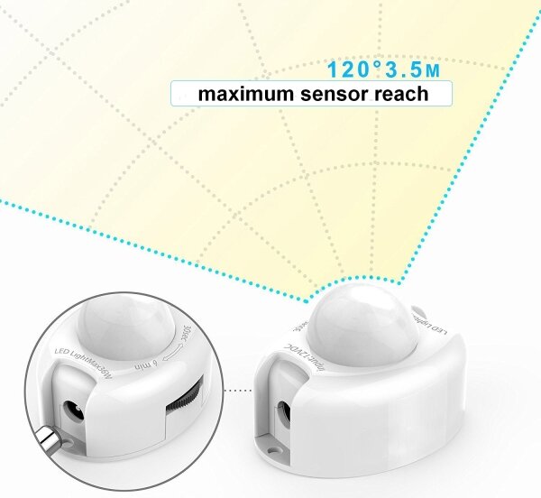 Bandă LED cu senzor 1,2 m LED/3,6W/230V Ecolite DX-CDA-1