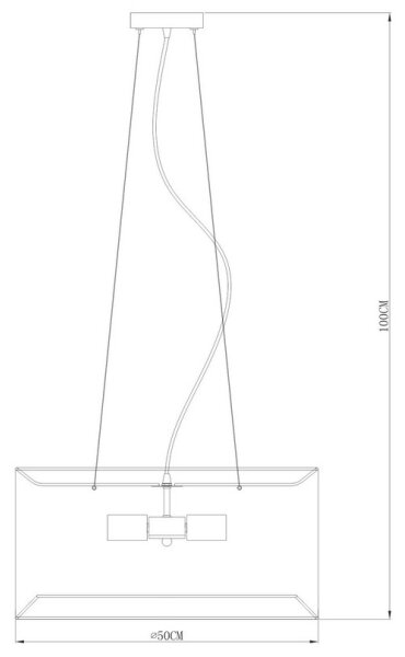 Lustră pe cablu CAFÉ 4xE27/60W/230V neagră Zuma Line RLD93139-4B
