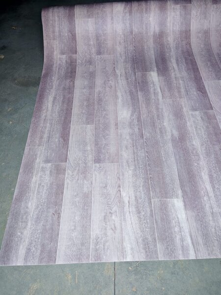 Covorul PVC linoleum Bern Oak 94-3, 1.5 m, 2 m, 2.5 m, 3 m, Gri, Suport Pasla 1.5 x 2 m