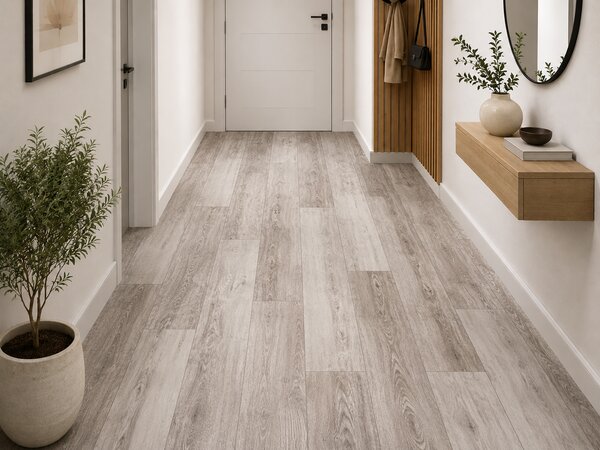 Covorul PVC linoleum Silver Oak 97-1, 1.5 m, 2 m, 2.5 m, 3 m, Crem Bej Suport Pasla 1.5 x 2 m