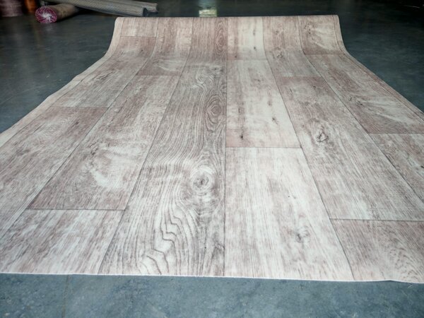 Covorul PVC linoleum Silver Oak 97-1, 1.5 m, 2 m, 2.5 m, 3 m, Crem Bej Suport Pasla 1.5 x 2 m
