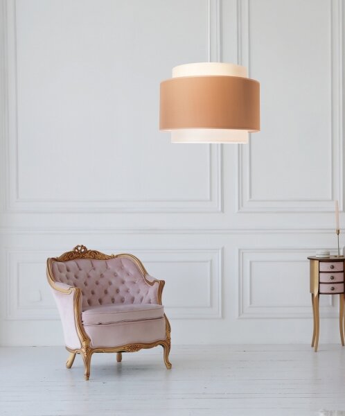 Lustră pe cablu Duolla SOHO 1xE27/40W/230V d. 40 cm bej/crem
