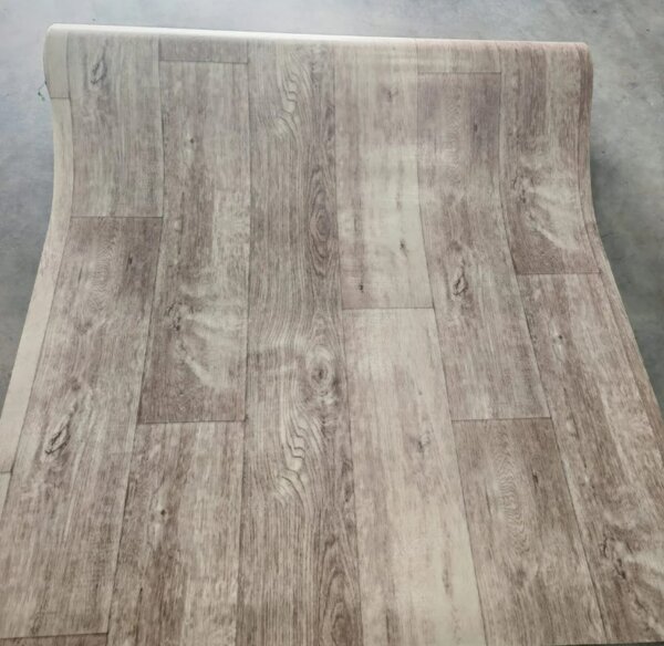 Covorul PVC linoleum Silver Oak 97-1, 1.5 m, 2 m, 2.5 m, 3 m, Crem Bej Suport Pasla 1.5 x 2 m