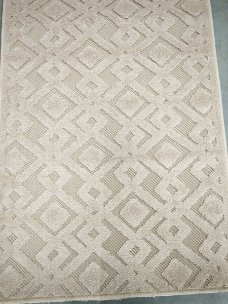 Traversa Hol, Model Oksi 38011 202, Festonata Latime 120 cm, Bej 120 x 200