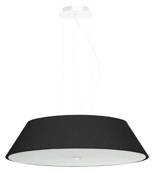 Lustră pe cablu VEGA 5xE27/60W/230V d. 60 cm neagră Sollux SL.0766