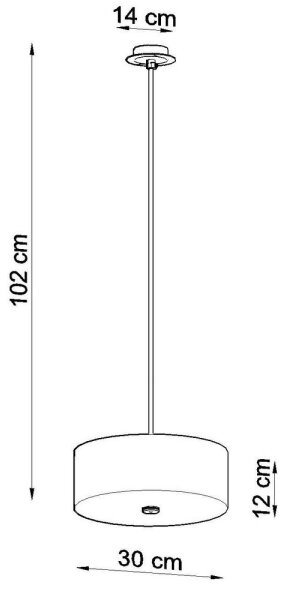 Lustră pe cablu SKALA 3xE14/60W/230V d. 30 cm neagră Sollux SL.0756
