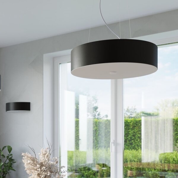 Lustră pe cablu SKALA 3xE14/60W/230V d. 30 cm neagră Sollux SL.0756