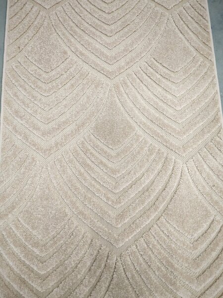 Traversa Hol, Model Oksi 38009 202, Festonata la capete, Bej 100 x 200