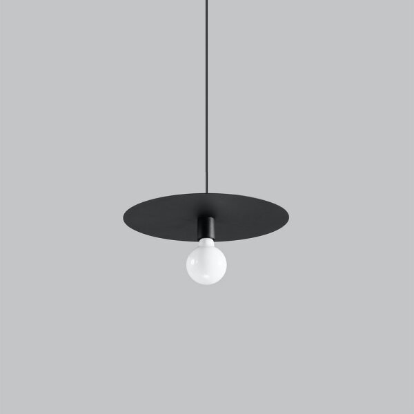 Lustră pe cablu FLAVIO 1xE27/60W/230V neagră Sollux SL.0853