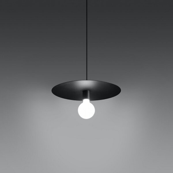 Lustră pe cablu FLAVIO 1xE27/60W/230V neagră Sollux SL.0853