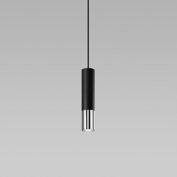Lustră pe cablu LOOPEZ 1xGU10/40W/230V neagră/crom Sollux SL.0940