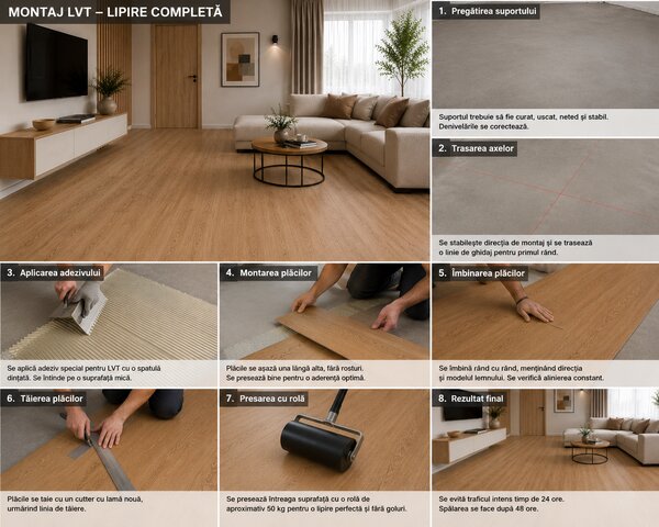Parchet LVT 8089-3 Bej Aspect Lemn - Pardoseală Vinil 2 mm, Clasa Trafic 32. Super Pret 84.99 lei mp! 2.8 mp = 1 cutie ( 18 buc 15 x 1050 cm)