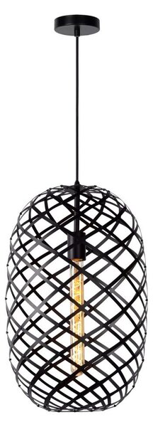 Lustră pe cablu WOLFRAM 1xE27/60W/230V neagră Lucide 21417/32/30
