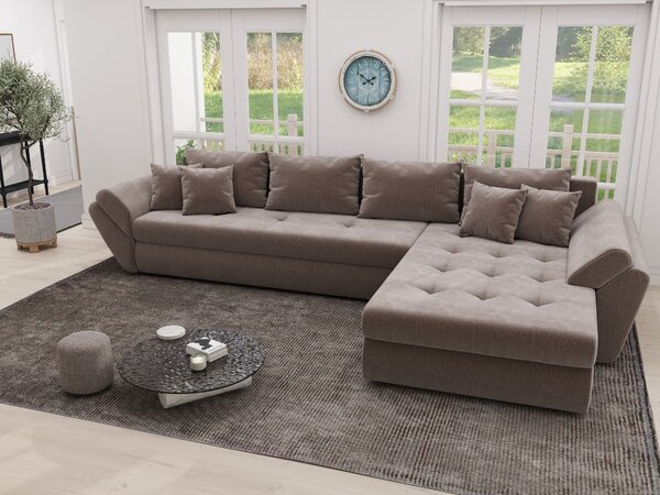 Colțar extensibil dumonde cu ladă de depozitare Loana XL Vibe Maro II 335x185 cm