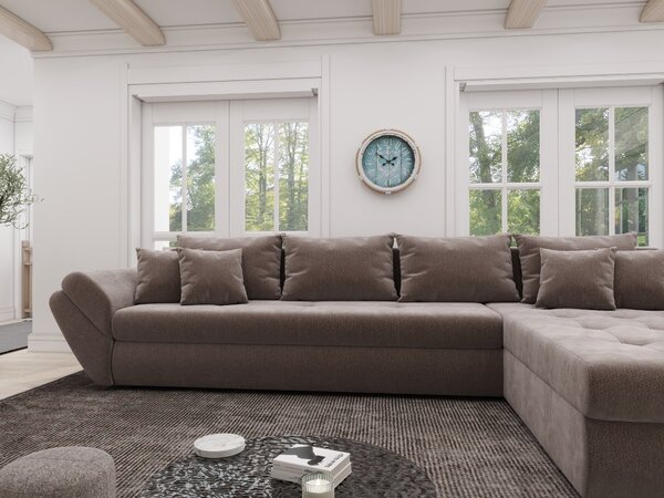 Colțar extensibil dumonde cu ladă de depozitare Loana XL Vibe Maro II 335x185 cm