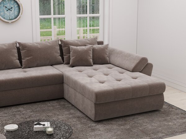 Colțar extensibil dumonde cu ladă de depozitare Loana XL Vibe Maro II 335x185 cm