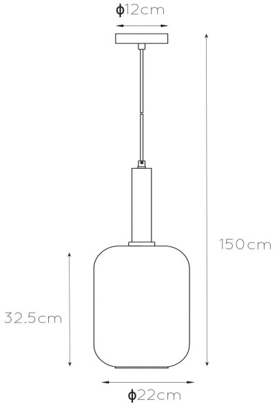 Lustră pe cablu JOANET 1xE27/40W/230V Lucide 45494/01/65