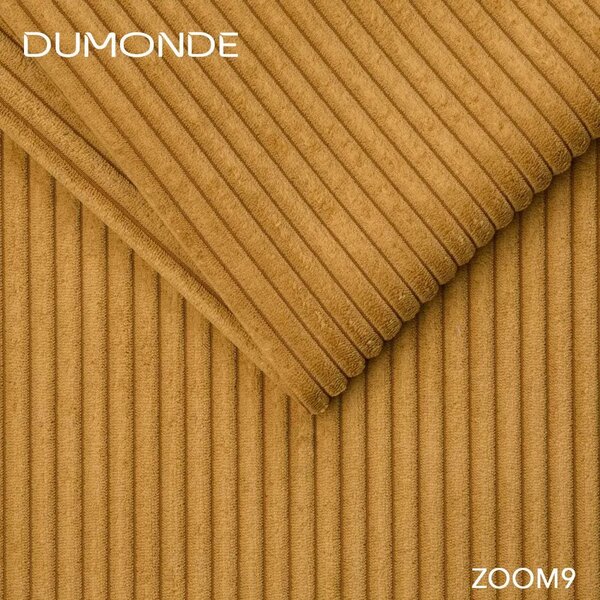 Colțar extensibil dumonde cu ladă de depozitare Loana Zoom Mustar 270x185 cm