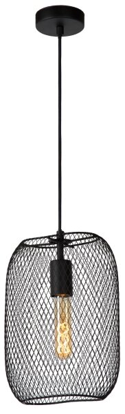 Lustră pe cablu MESH 1xE27/60W/230V neagră Lucide 78392/01/30
