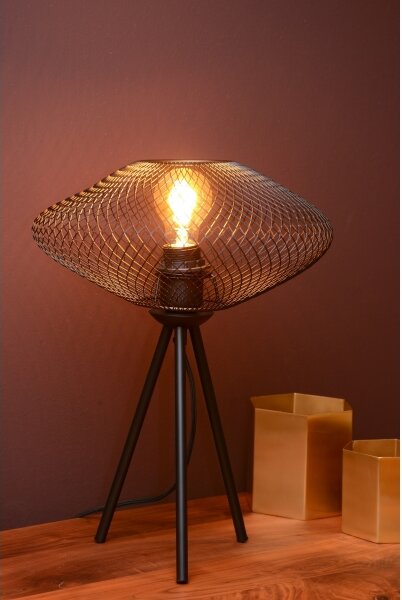 Lampă de masă MESH 1xE27/40W/230V neagră Lucide 21523/01/30