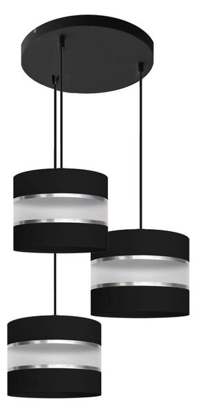 Lustră pe cablu HELEN 3xE27/15W/230V neagră