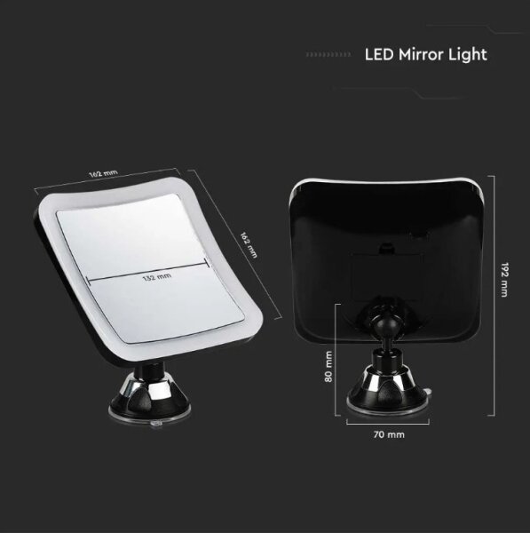 Oglindă LED cosmetică LED/3,2W/4,5V IP44