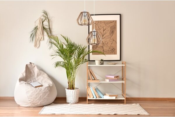 Lustră pe cablu BERGO 2xE27/60W/230V albă