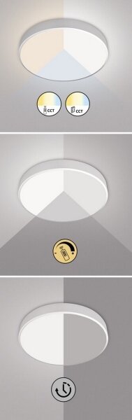 Rabalux 3316 - Plafonieră LED dimabilă TESIA LED/60W/230V 60 cm + telecomandă
