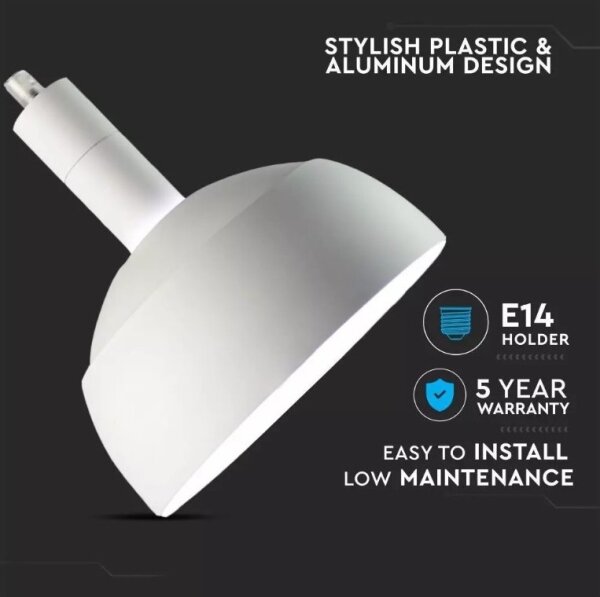 Lustră pe cablu 1xE14/60W/230V albă