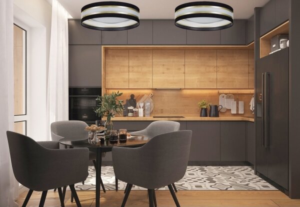 Plafonieră LED dimabilă SMART CORAL GOLD LED/24W/230V neagră/aurie + telecomandă