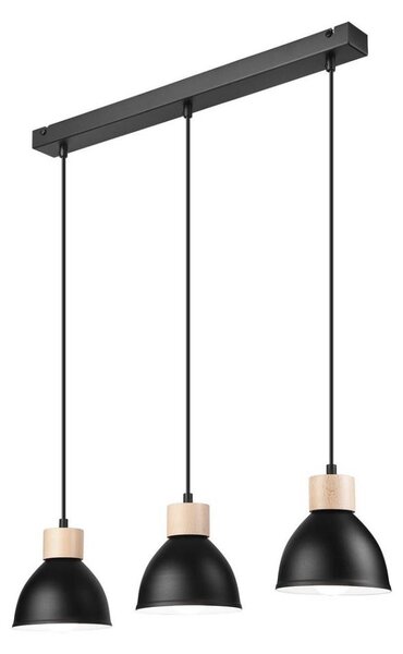 Lustră pe cablu NICO 3xE27/60W/230V neagră