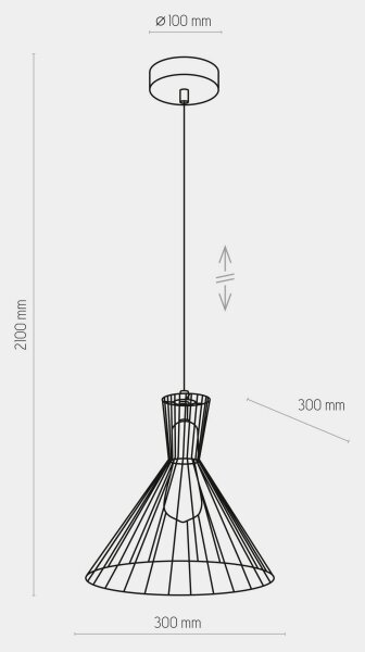 Lustră pe cablu SAHARA 1xE27/60W/230V