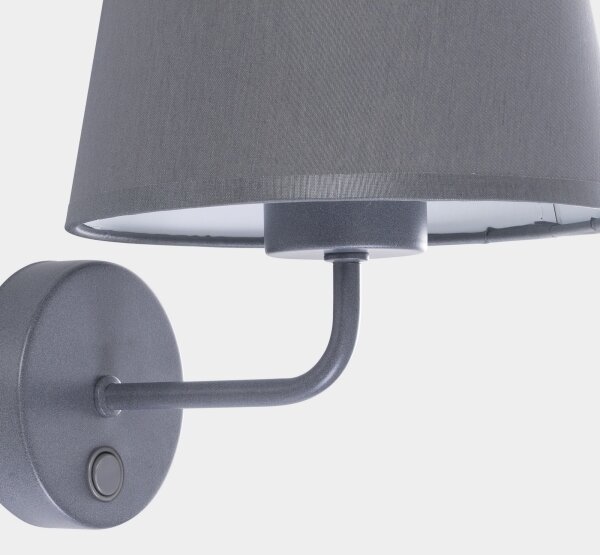 Lampă de perete MAJA 1xE27/15W/230V gri