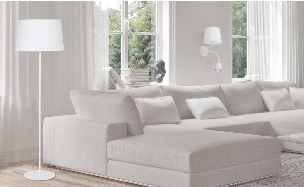 Lampă de perete MAJA 1xE27/15W/230V + 1xGU10/10W/230V albă