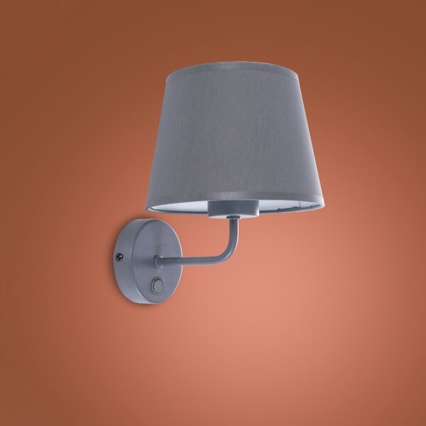 Lampă de perete MAJA 1xE27/15W/230V gri