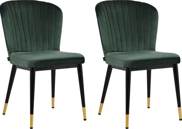 Set 2 scaune Dinan verzi 50/59/83 cm