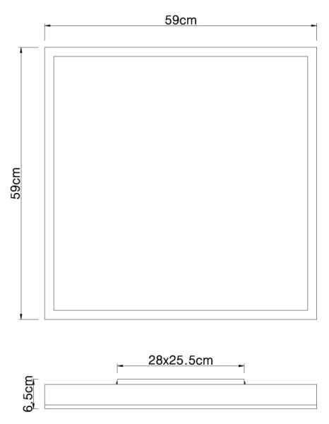 Plafonieră LED DORO LED/36W/230V Globo 416080WD3