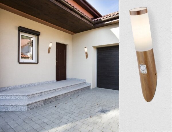 Lampă de exterior cu senzor BOSTON 1xE27/30W/230V IP44 Globo 3157SW