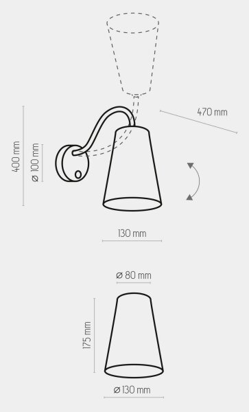 Lampă de perete pentru copii WIRE COLOUR 1xE27/15W/230V