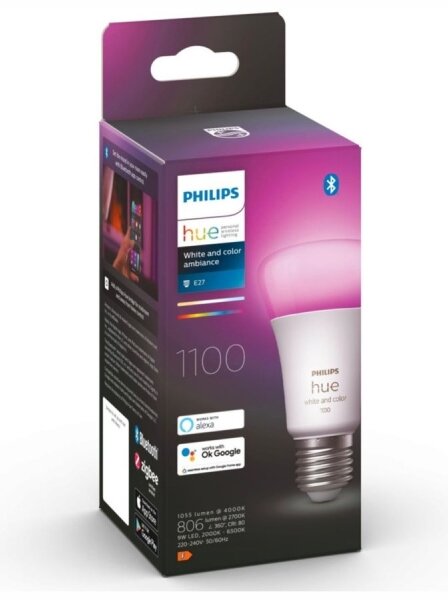 Bec LED dimabil Philips Hue WACA A60 E27/9W/230V 2000-6500K