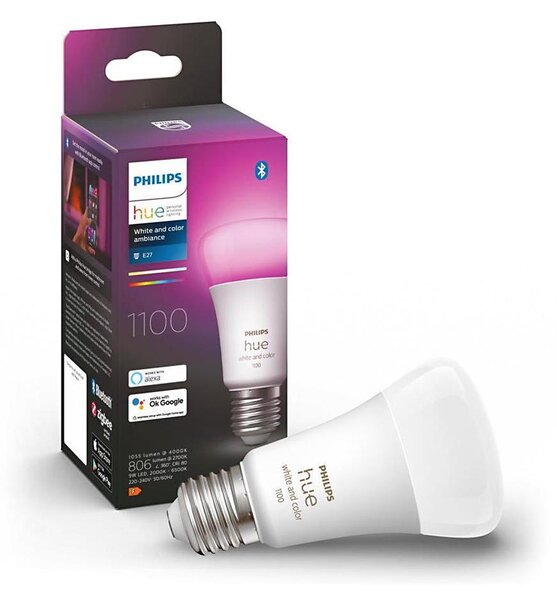 Bec LED dimabil Philips Hue WACA A60 E27/9W/230V 2000-6500K