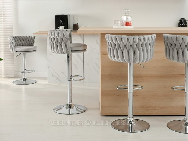 Scaun Adel (gri + chom). Promo -14%. 1110644