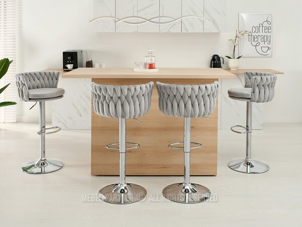 Scaun Adel (gri + chom). Promo -14%. 1110644