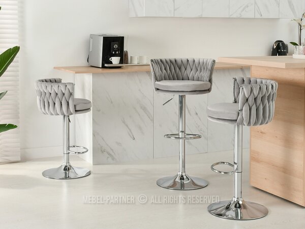 Scaun Adel (gri + chom). Promo -14%. 1110644