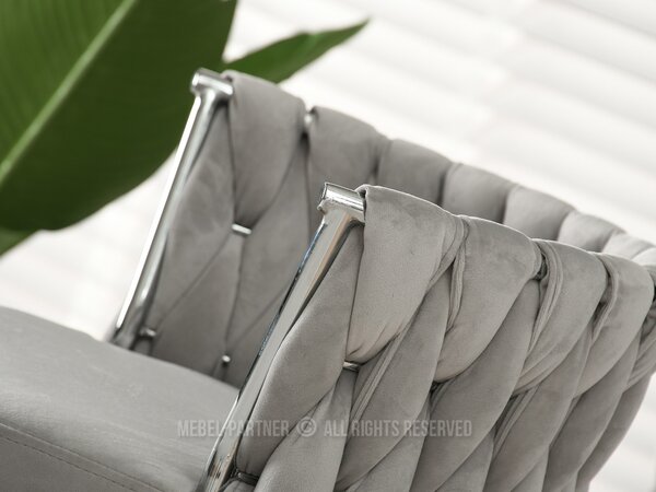 Scaun Adel (gri + chom). Promo -14%. 1110644