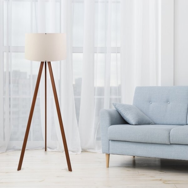 Lampadar AYD 1xE27/60W/230V bej/maro